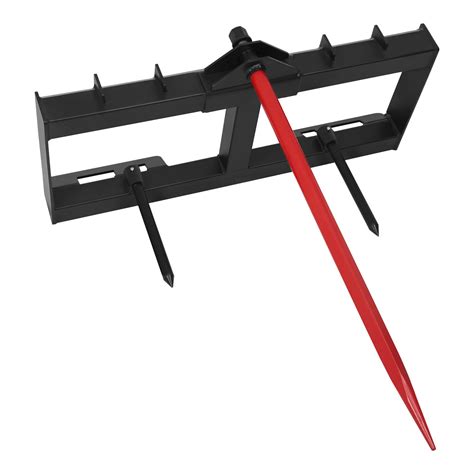 hay spears for skid steer|hay spear attachment for bobcat.